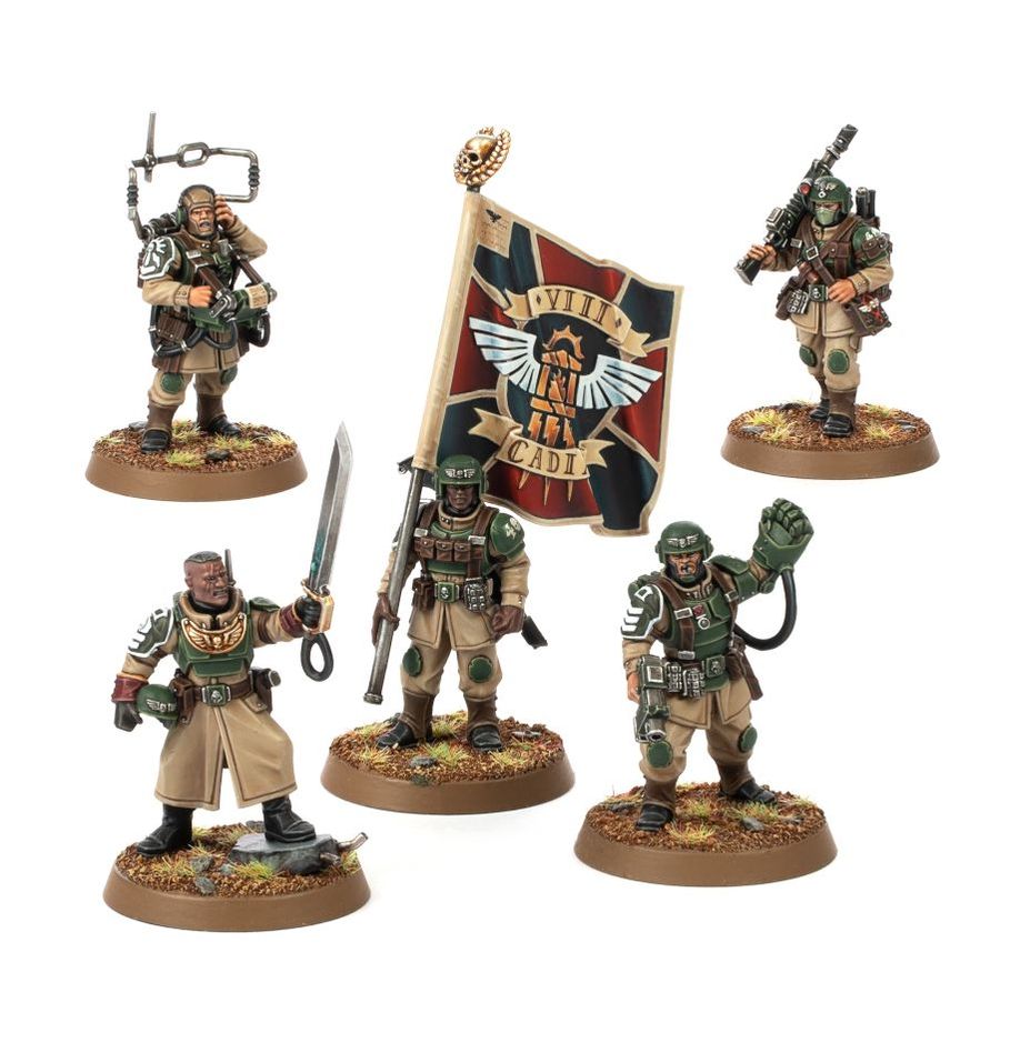 Warhammer 40,000 (10th Edition): Astra Militarum - Cadian Command Squad