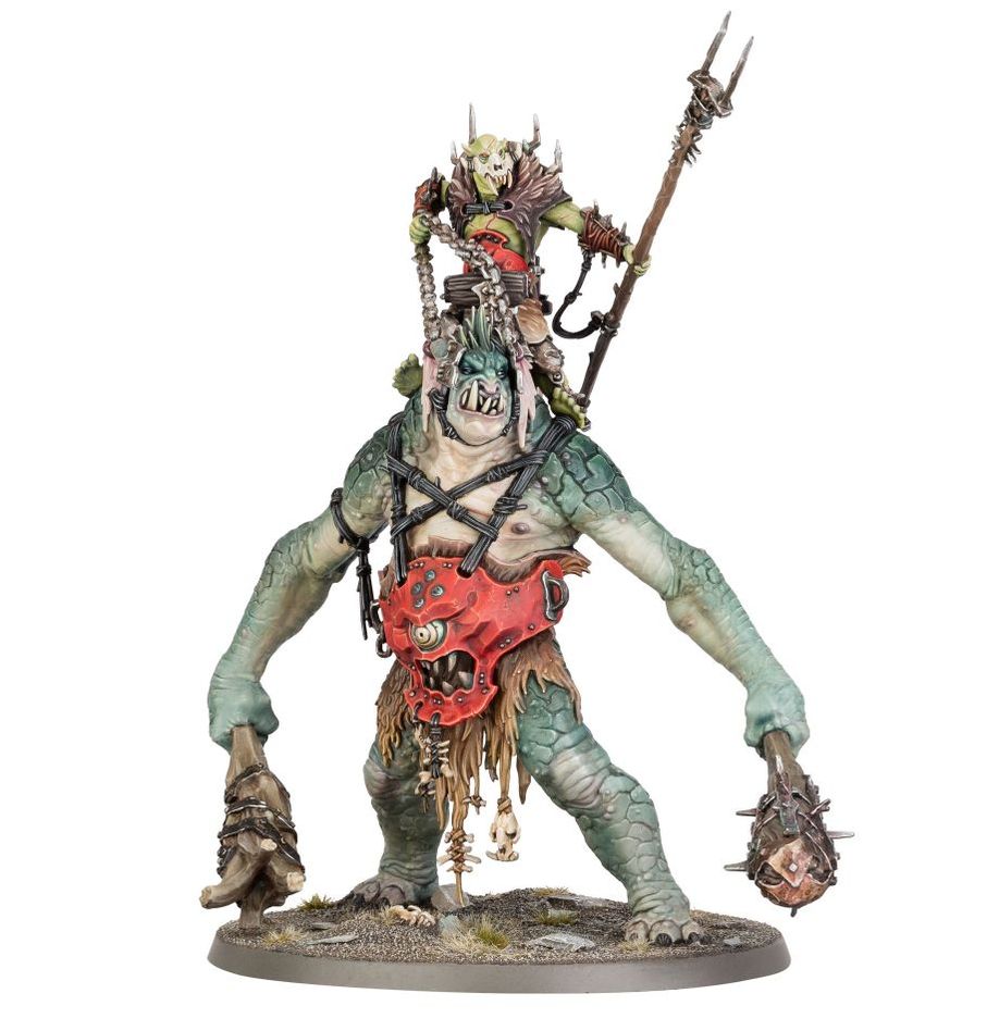 Warhammer: Age of Sigmar - Orruk Warclans: Breaka-Boss on Mirebrute Troggoth