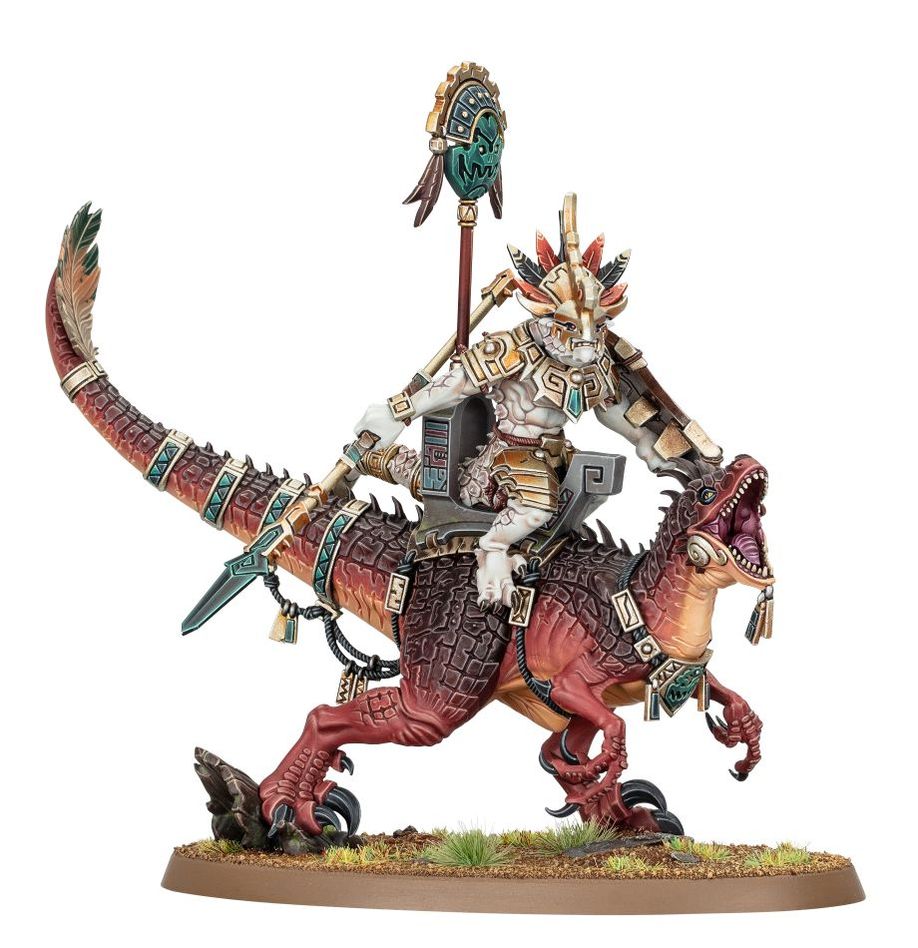 Warhammer: Age of Sigmar - Seraphon: Saurus Scar-Veteran on Aggradon