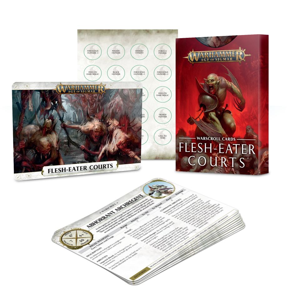 Warhammer: Age of Sigmar - Flesh-eater Courts Warscroll Cards