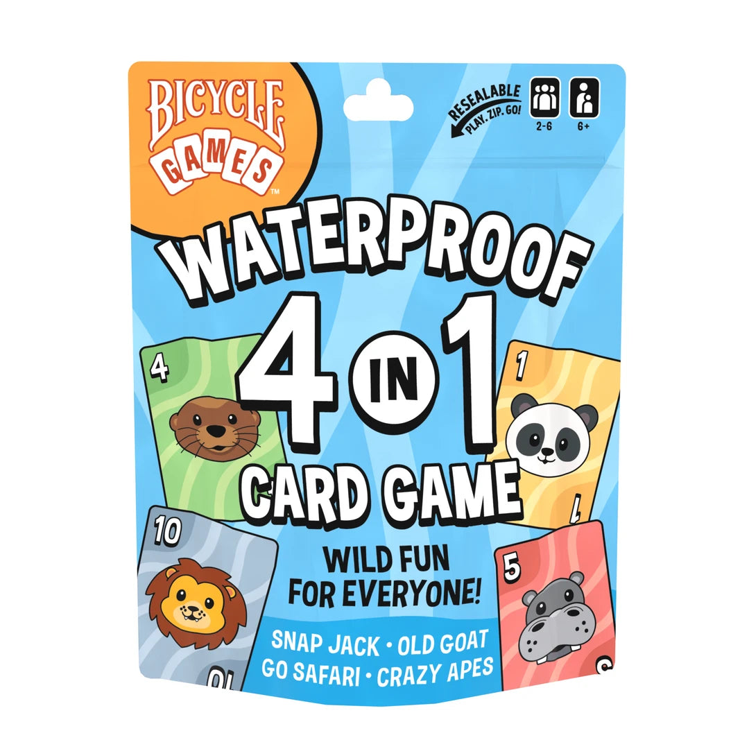 Bicycle Games: Waterproof 4 in 1 Card Game