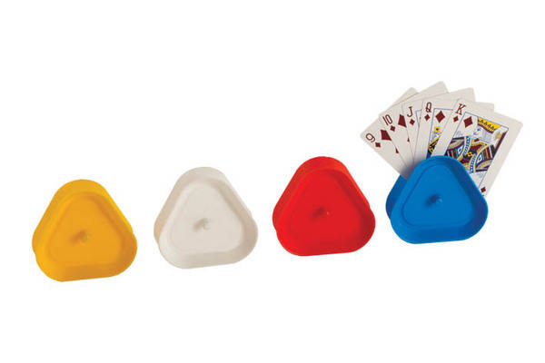 4-Piece Triangular Playing Card Holder