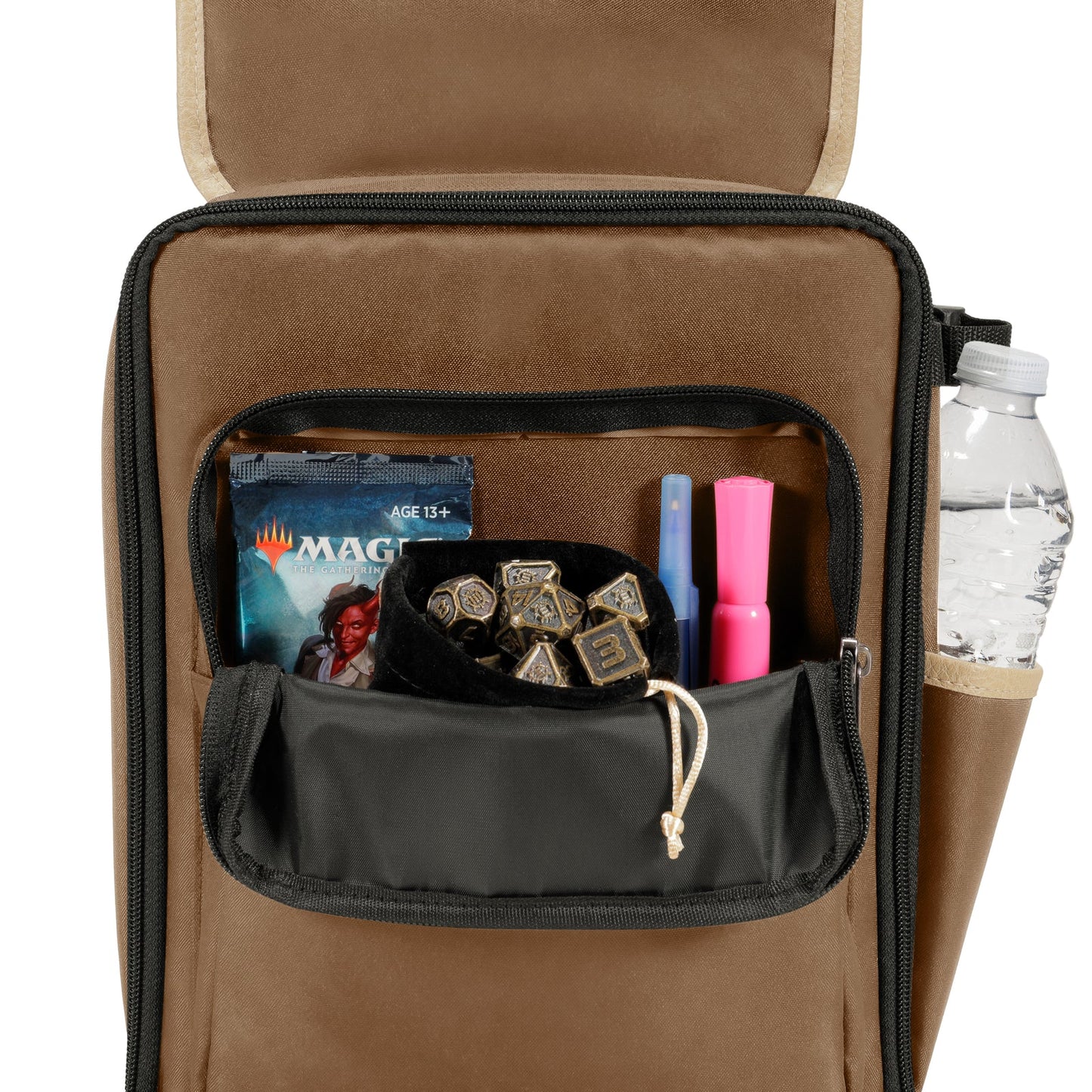 Enhance Designer Edition: Compact Trading Card Backpack (Tan)