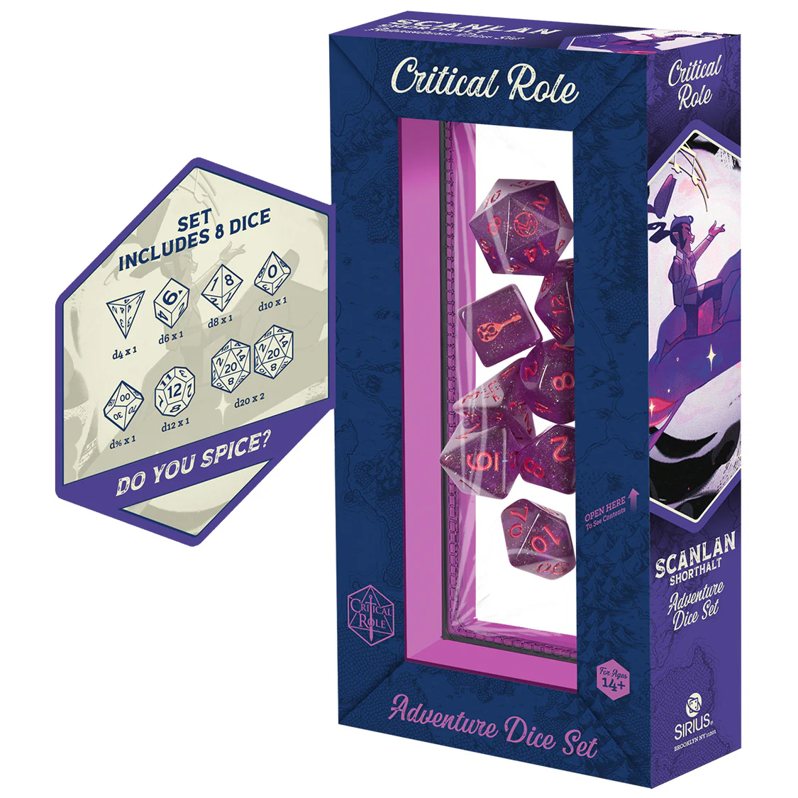 Critical Role: Scanlan Shorthalt Adventure Dice Set