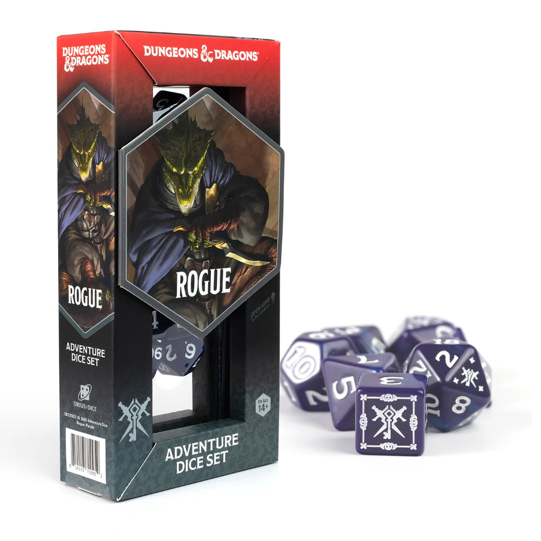 Dungeons & Dragons: Rogue - Adventure Dice Set (Purple)