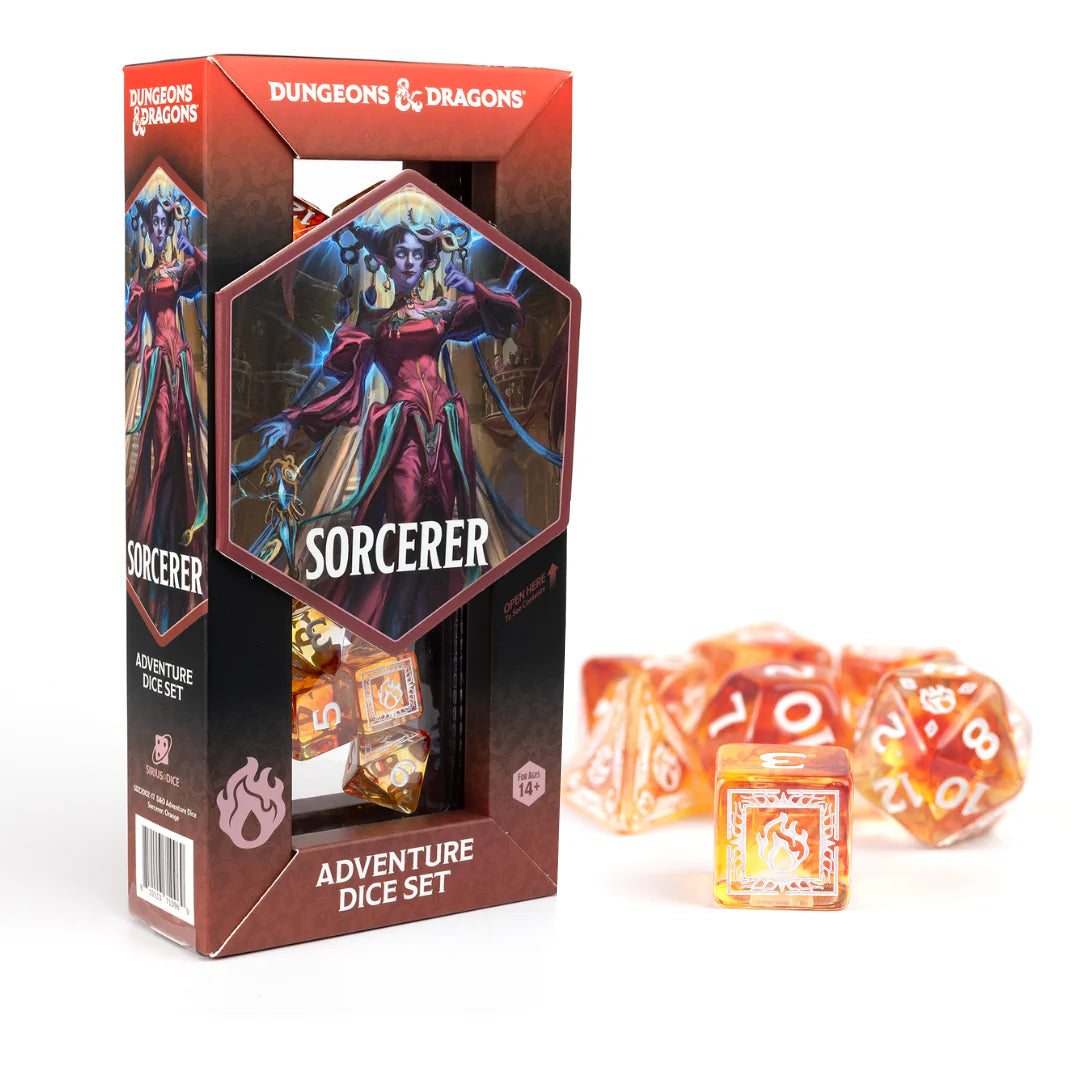 Dungeons & Dragons: Sorcerer - Adventure Dice Set (Orange)