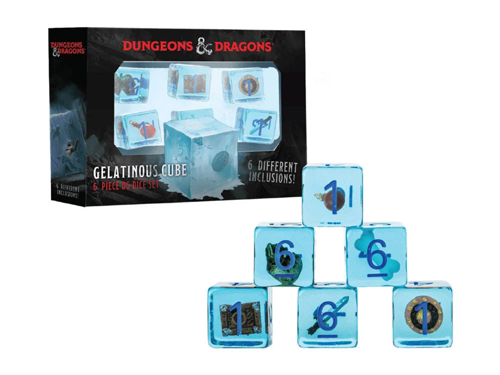 Dungeons & Dragons: Gelatinous Cube - 6 Piece D6 Dice Set