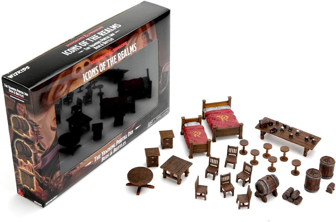 Dungeons & Dragons Miniatures, Pre-Painted: The Yawning Portal Inn - Beds & Bottles