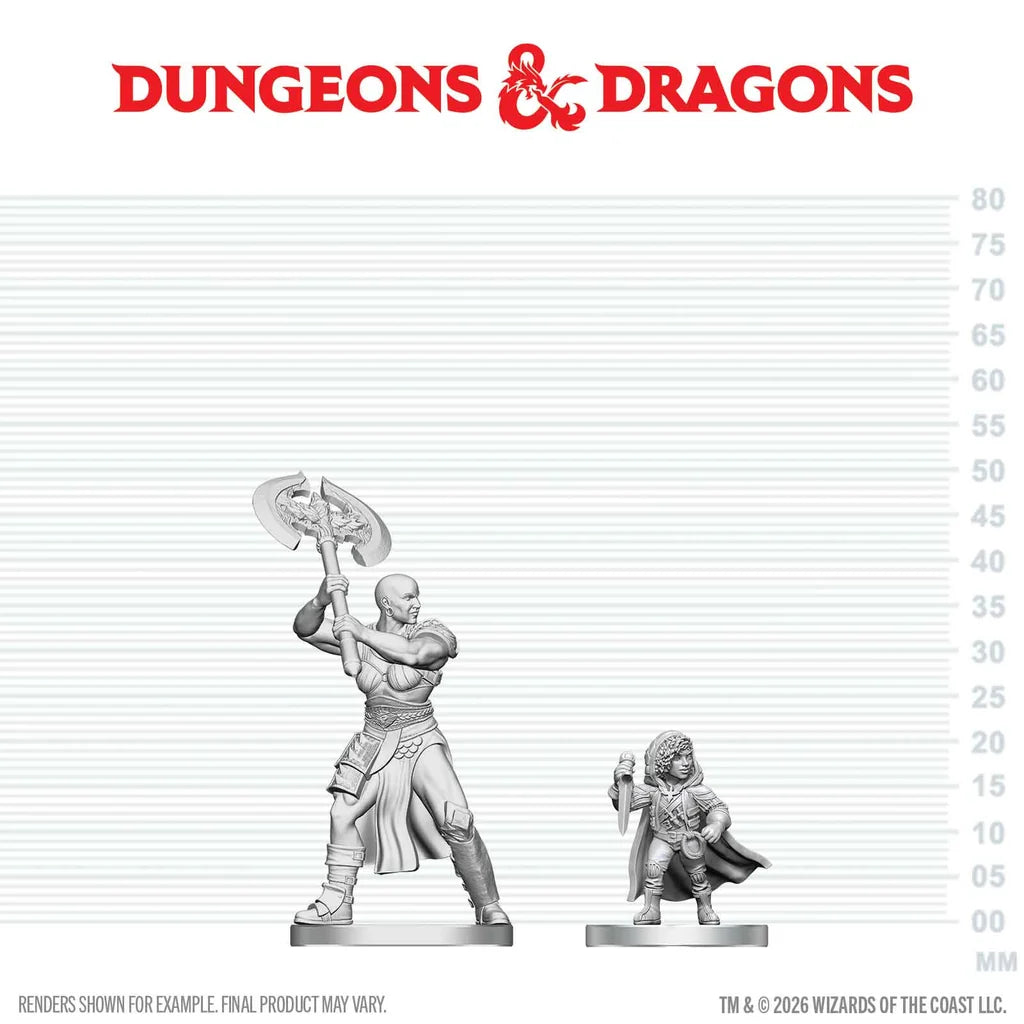Dungeons & Dragons: Nolzur's Marvelous Miniatures - Goliath Barbarian & Halfling Rogue