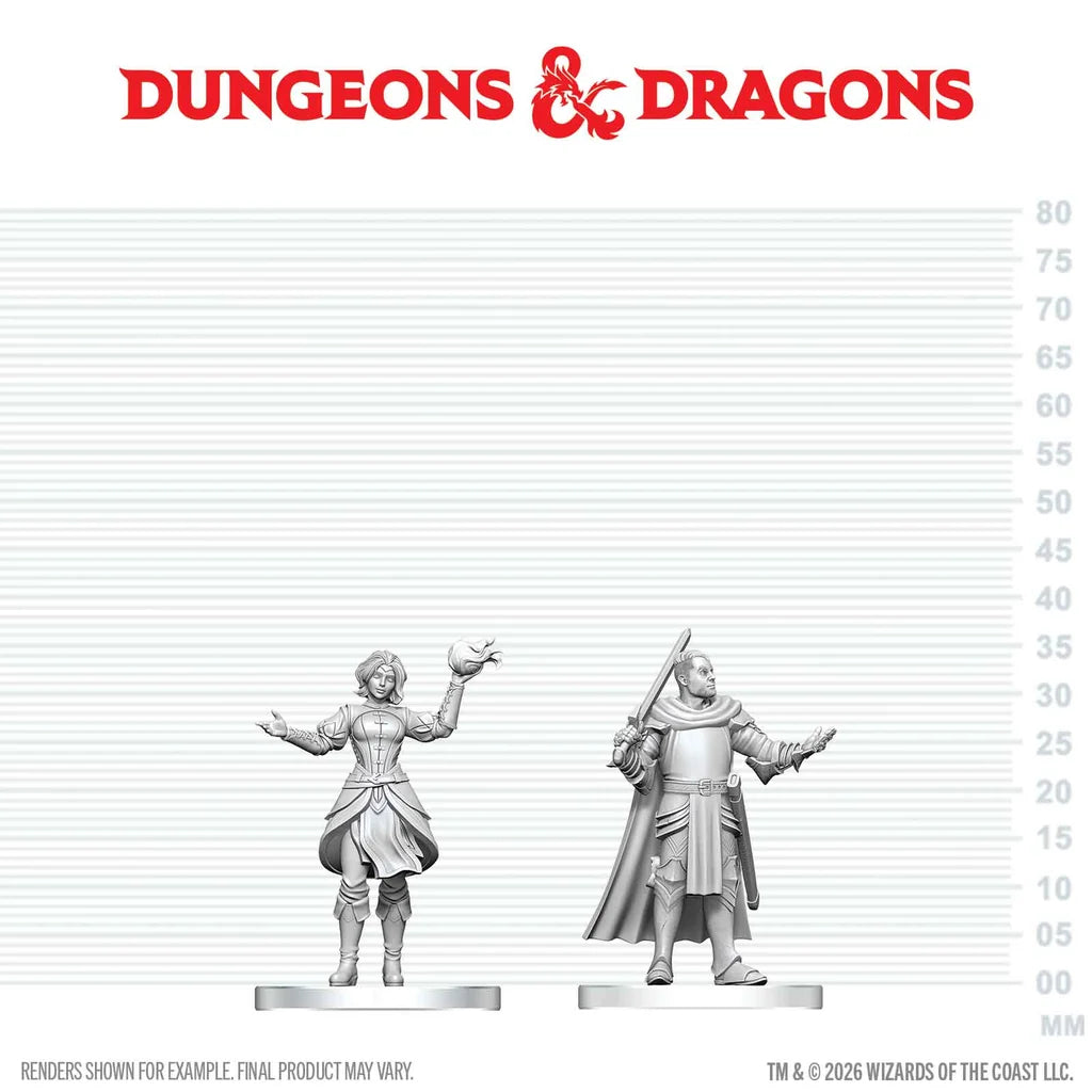Dungeons & Dragons: Nolzur's Marvelous Miniatures - Knight & Mage Apprentice