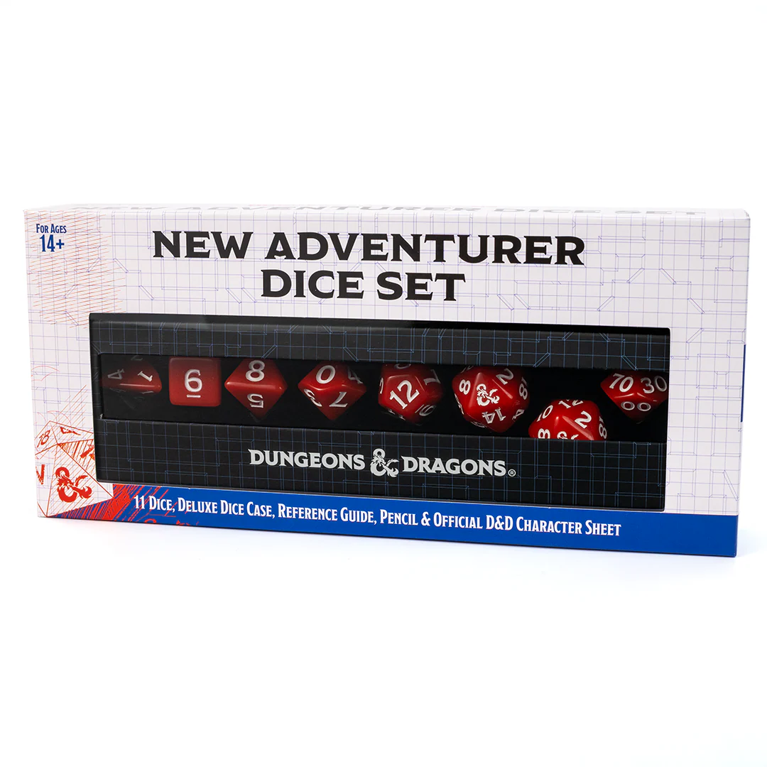 Dungeons & Dragons: New Adventurer Dice Set - Red
