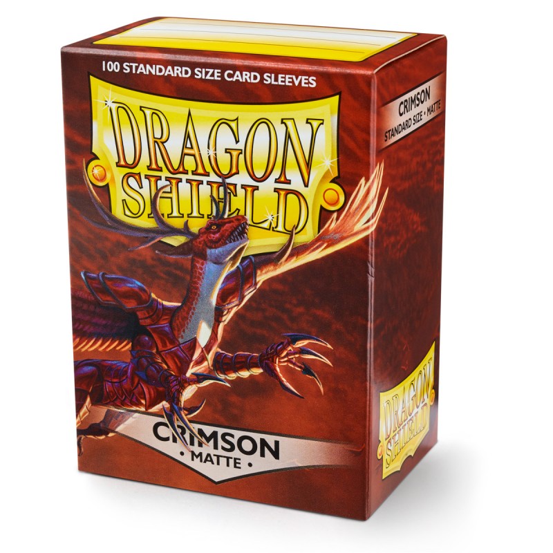 Dragon Shield: Crimson Matte Standard Card Sleeves (100)