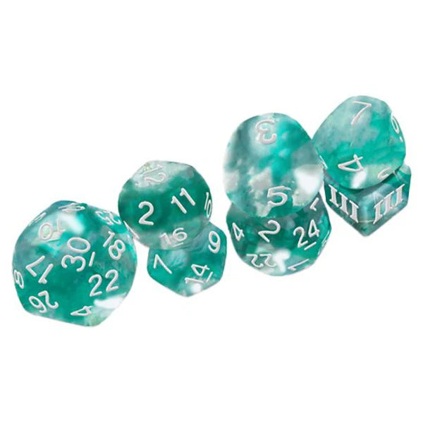 Dungeon Crawl Classics: The Caverns of Thracia - Thracian Azure Swirl Dice (Funky)