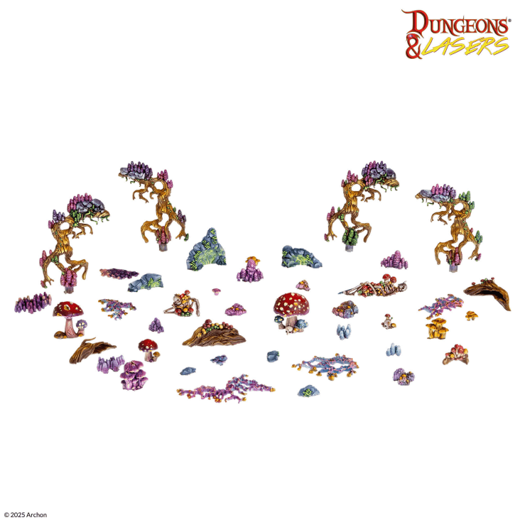 Dungeons & Lasers: Cave Fungi - Scatter Terrain