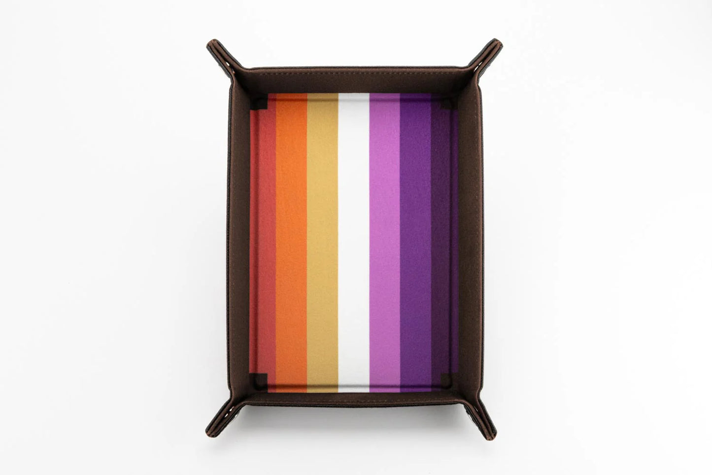 Lesbian Flag Fold-Up Dice Tray