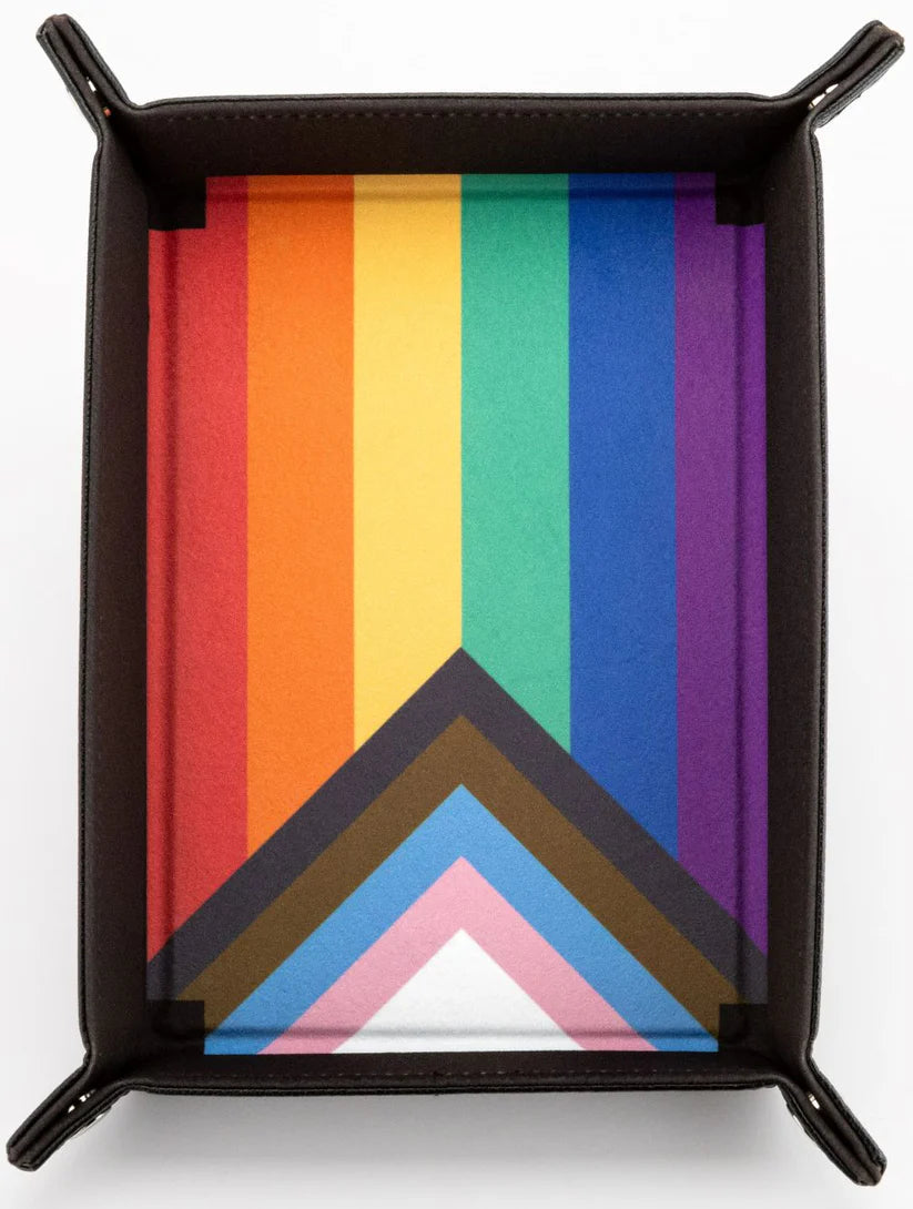 Rainbow Flag Fold Up Velvet Dice Tray