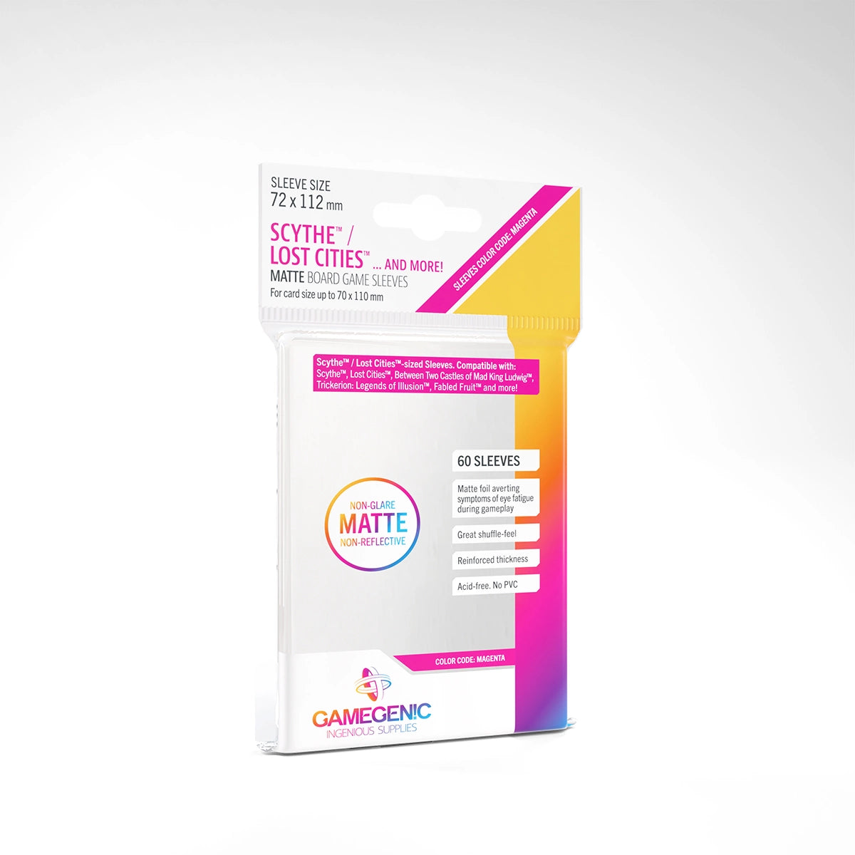 GameGenic: Scythe / Lost Cities Matte Board Game Sleeves (72x112mm, 60 Sleeves)