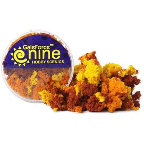 Hobby Round: Autumn 3 Color Clump Foliage Mix