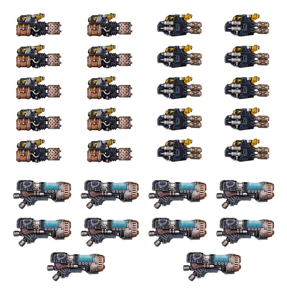 Warhammer: The Horus Heresy - Legiones Astartes: Heavy Weapons Upgrade Set (Heavy Flamers, Multi-Meltas and Plasma Cannon)