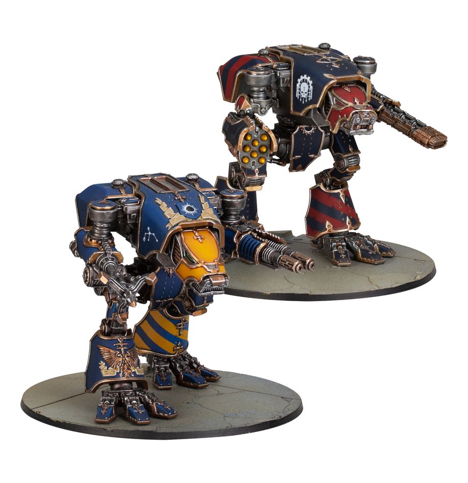 Warhammer: The Horus Heresy - Titan Legions: Warhound Titans with Ursus Claws and Melta Lances