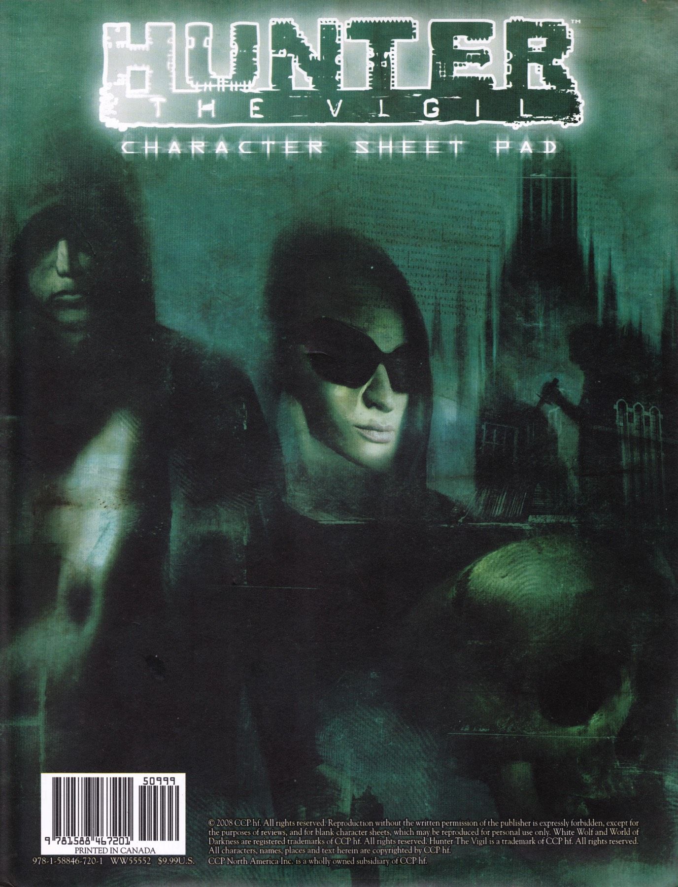 Hunter: The Vigil - Character Sheet Pad