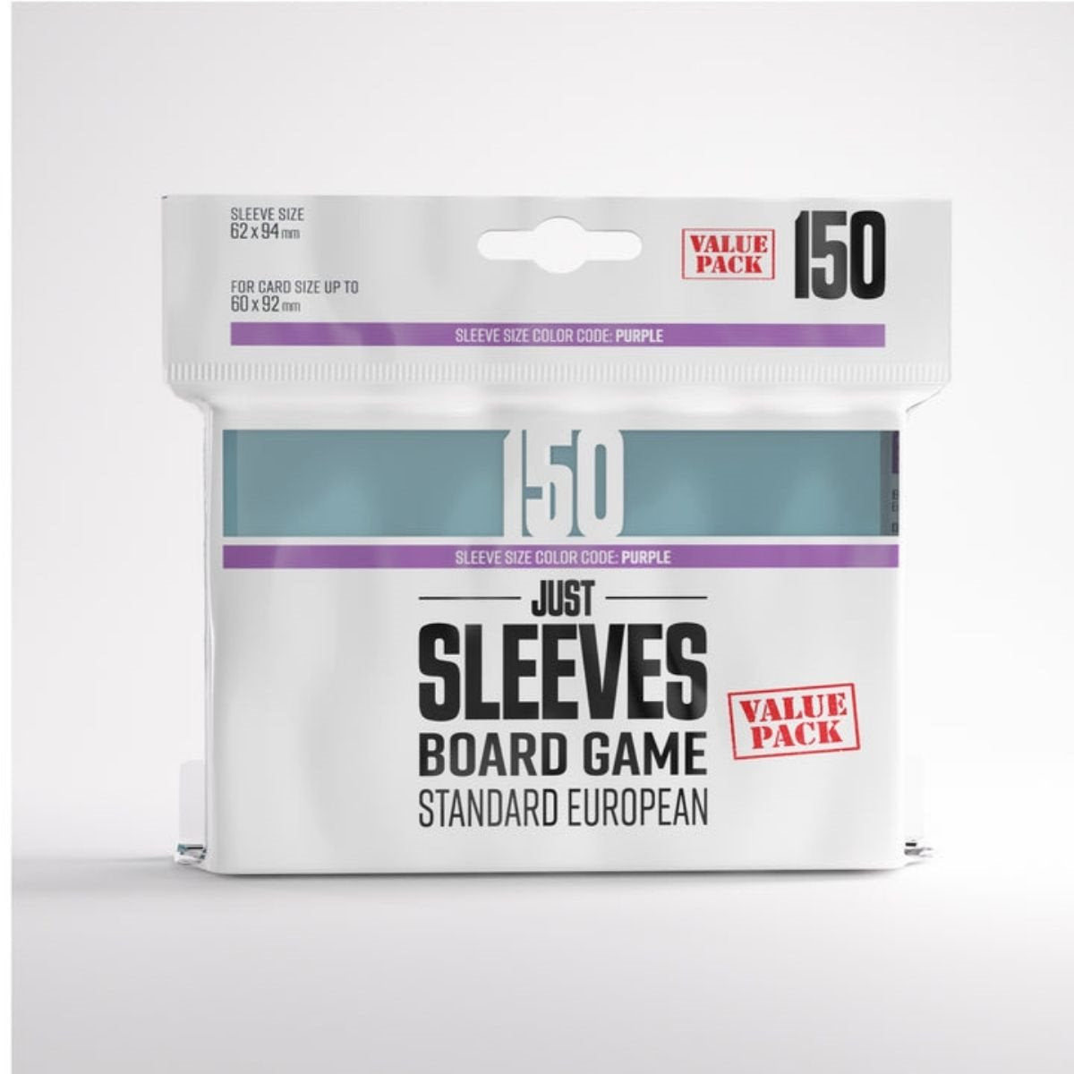 Just Sleeves: Board Game - Standard European (150)