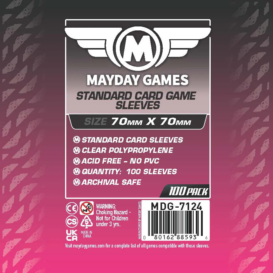 Card Game Sleeves 70mm x 70mm (100)