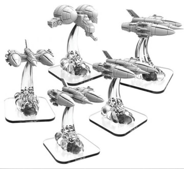 Monsterpocalypse: Destroyers - LTA Fighters & LTA Gunship