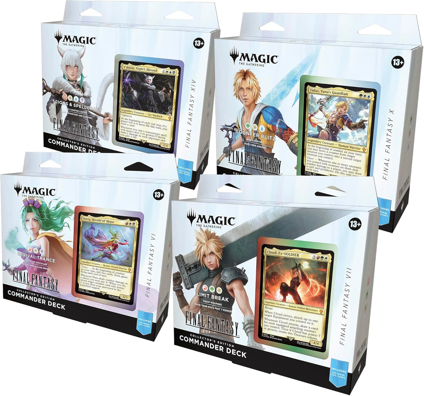 Magic: The Gathering - Final Fantasy Collector Commander Deck Sets (All 4)