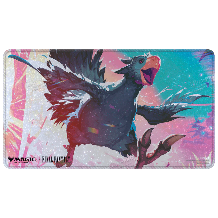 Magic: The Gathering - Final Fantasy: Traveling Chocobo (Black) Holofoil Playmat