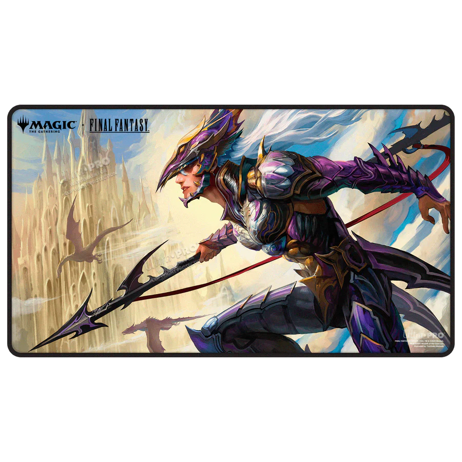 Magic: The Gathering - Final Fantasy: Kain, Traitorous Dragoon Black Stitched Playmat