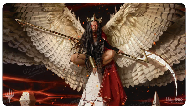Magic: The Gathering - March of the Machine: Kasla, the Broken Halo Guest Artist Black-Stitched Playmat