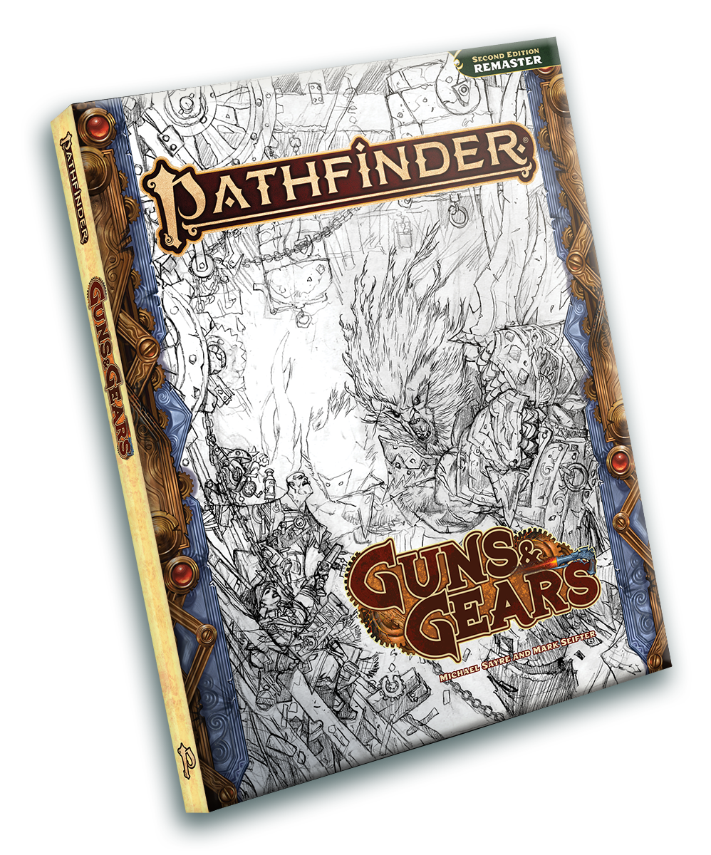 Pathfinder Second Edition Remaster: Guns & Gears (Sketch Cover)