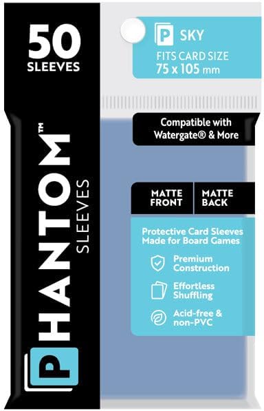 Phantom Sleeves: Matte Sky (75 x 105mm)