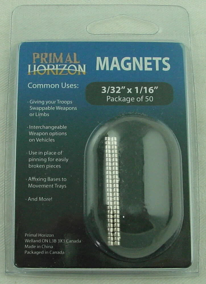 Primal Horizon 3/32" x 1/16" Magnets