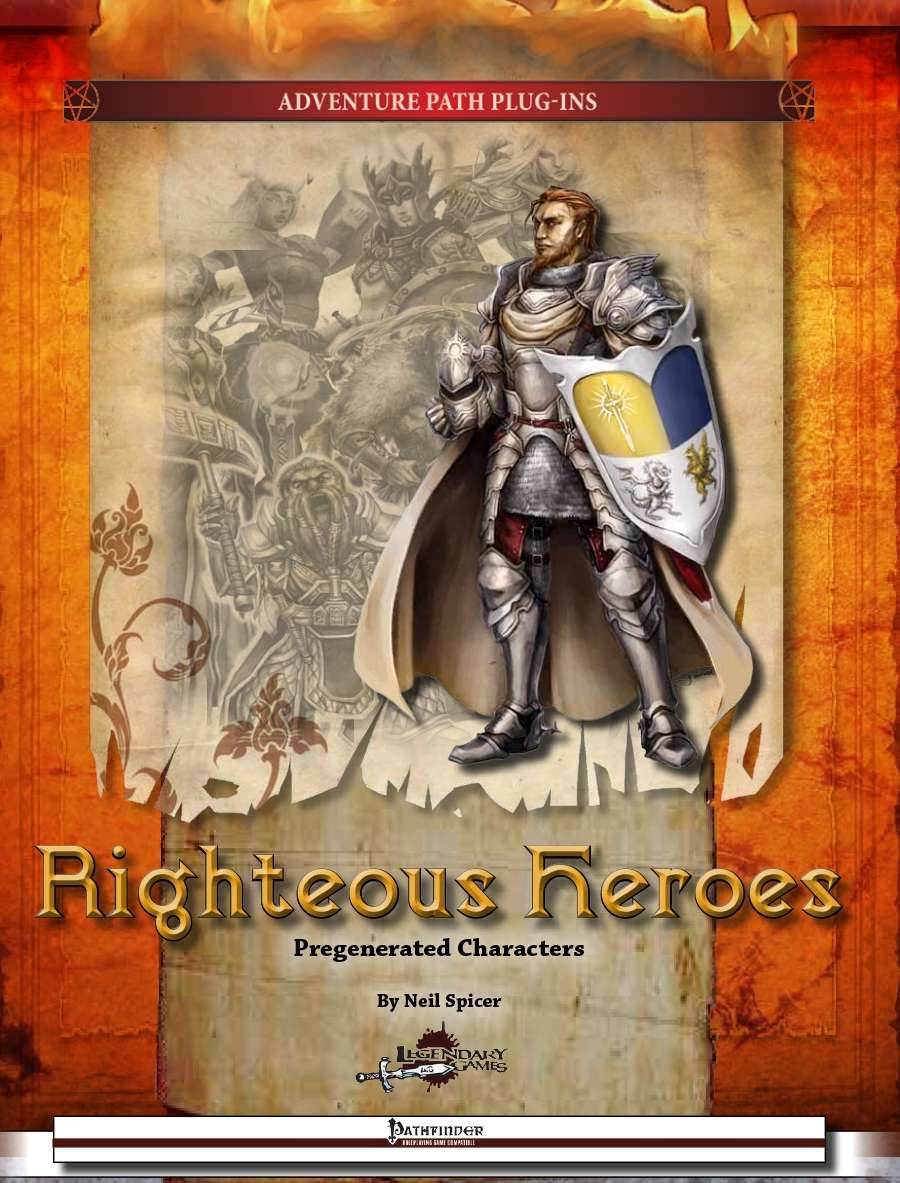 Righteous Heroes: Pregenerated Characters