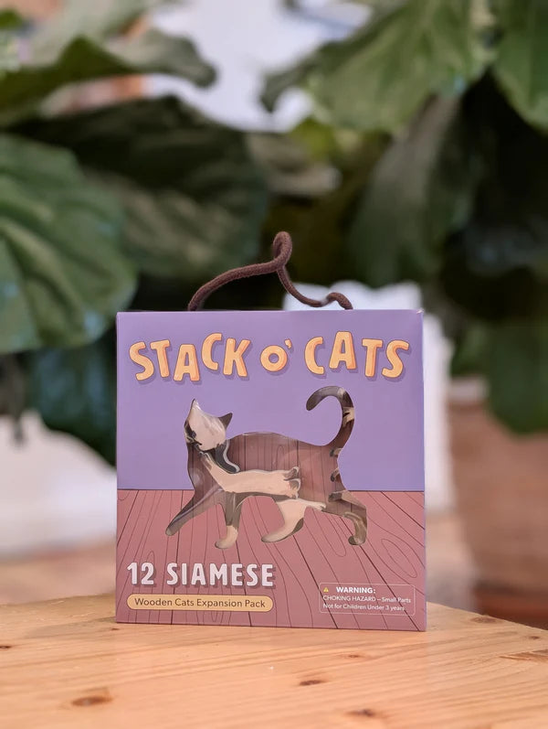 Stack O' Cats: 12 Siamese Wooden Cats Expansion Pack