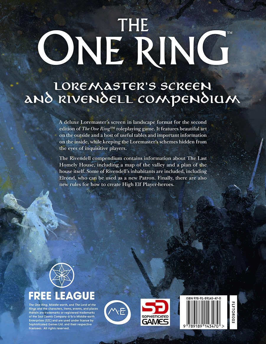 The One Ring: Loremaster's Screen and Rivendell Compendium