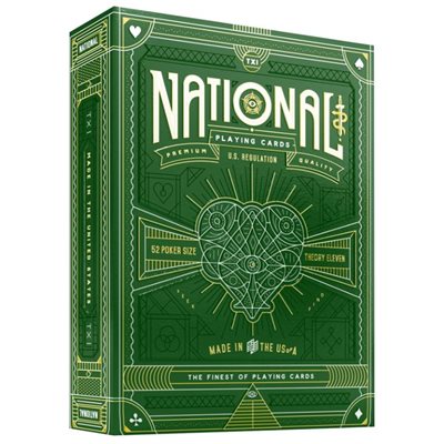 Theory 11 Playing Cards: National Green Edition