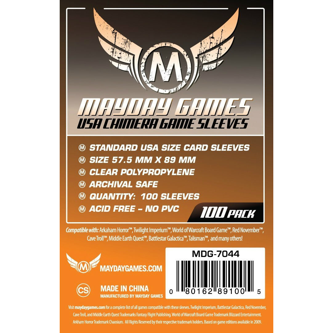 USA Chimera Game Sleeves (57.5x89mm, 100 Sleeves)