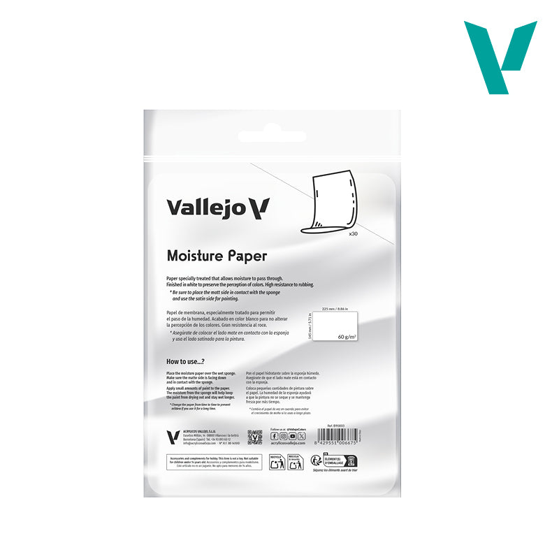 Vallejo: Wet Palette Moisture Paper