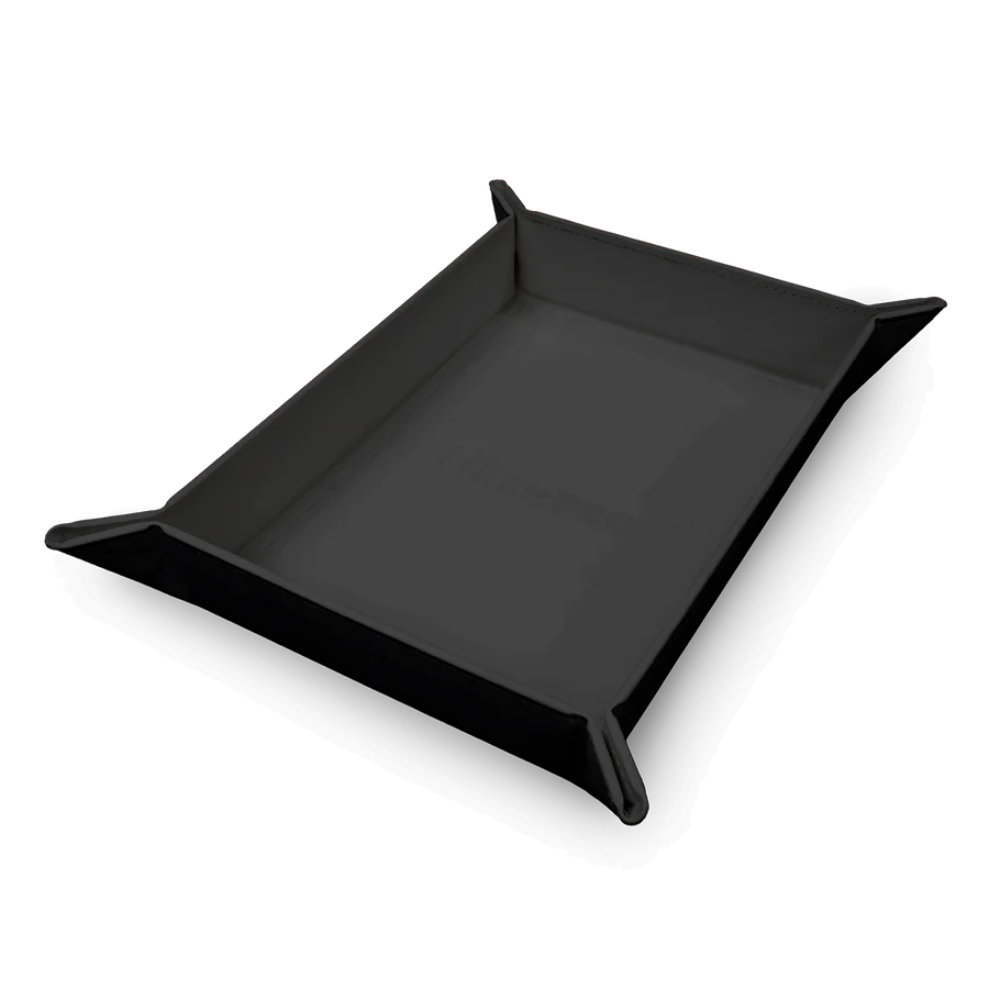 Vivid Black Magnetic Foldable Dice Tray