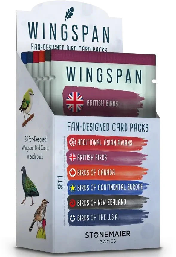 Wingspan: Fan-Designed Bird Card Packs Set 1