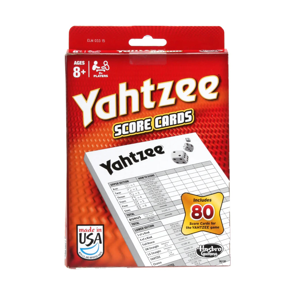 Yahtzee Score Sheets