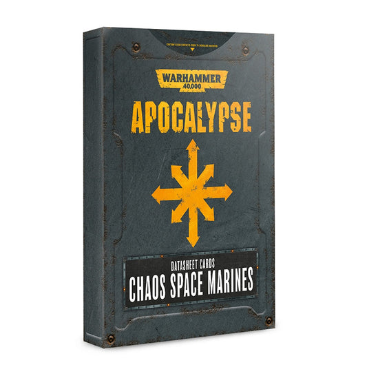 Warhammer 40,000: Apocalypse - Chaos Space Marines Datasheet Cards