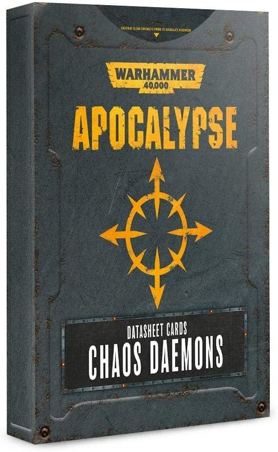 Warhammer 40,000: Apocalypse - Chaos Daemons Datasheet Cards