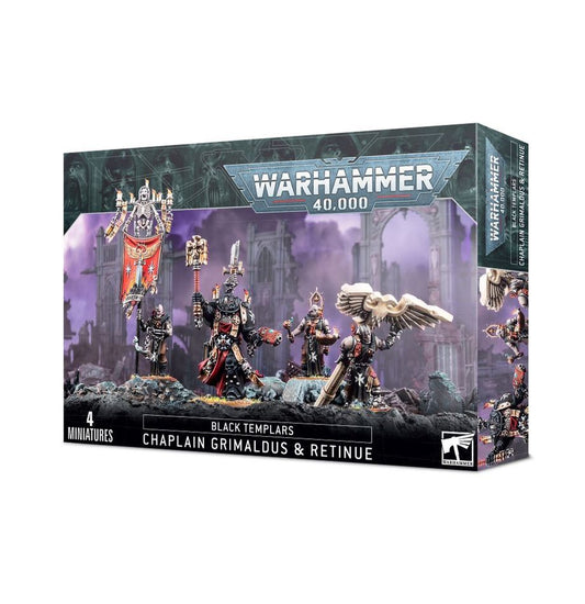 Warhammer 40,000 (10th Edition): Black Templars - Chaplain Grimaldus & Retinue