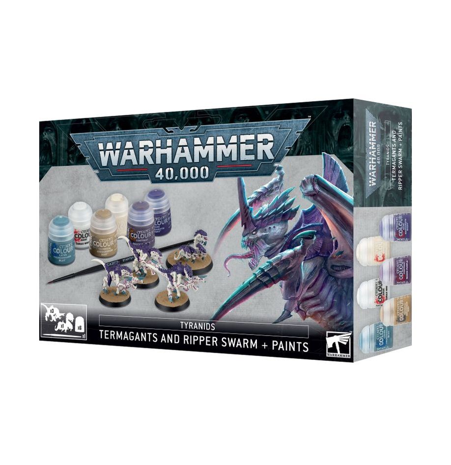 Warhammer 40,000: Tyranids - Termagants and Ripper Swarm + Paints