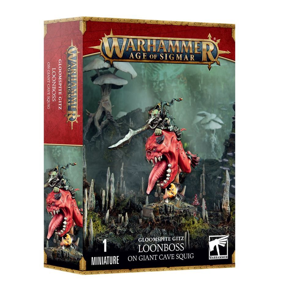 Warhammer: Age of Sigmar - Gloomspite Gitz: Loonboss on Giant Cave Squig