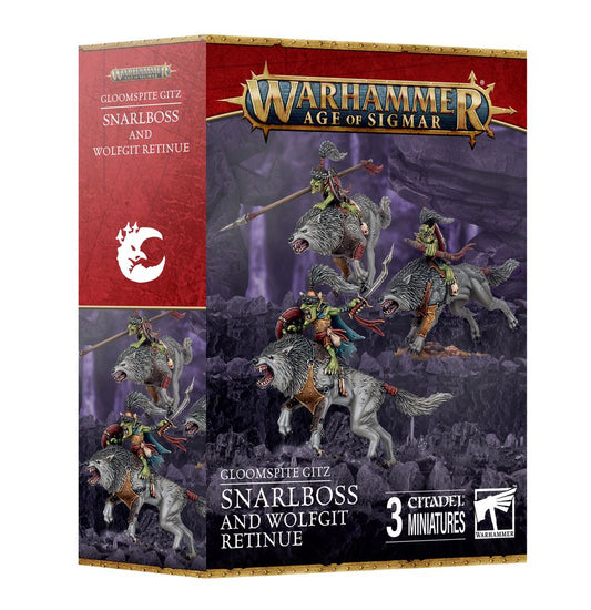 Warhammer: Age of Sigmar - Gloomspite Gitz: Snarlboss and Wolfgit Retinue